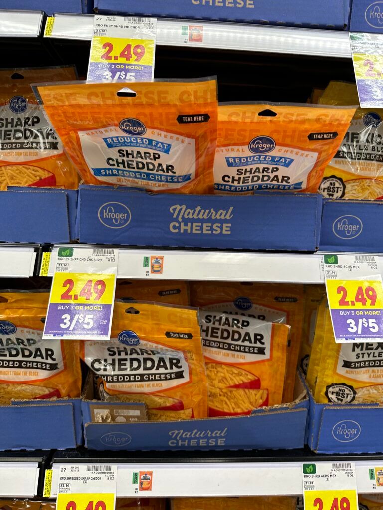kroger cheese shelf image