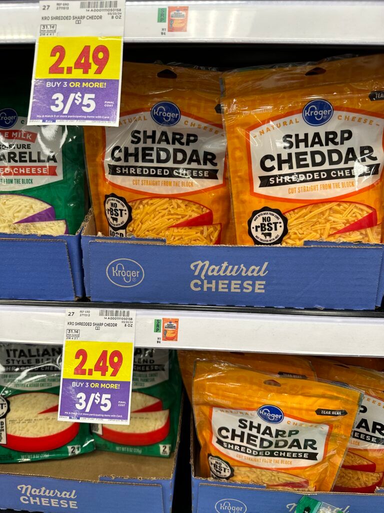 kroger cheese shelf image