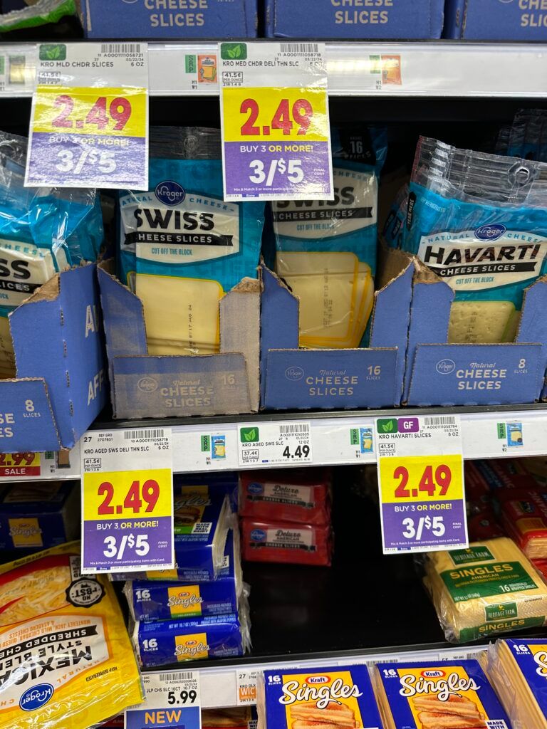 kroger cheese shelf image