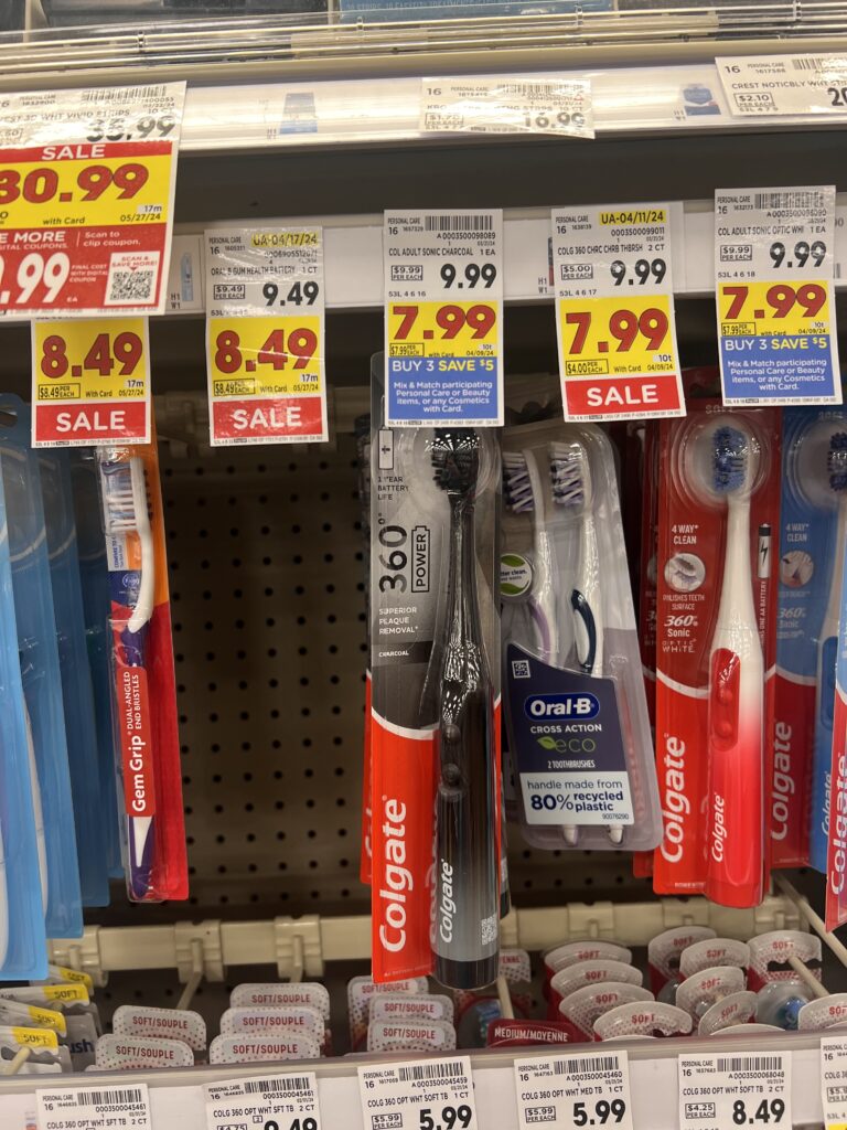 colgate toothbrush kroger shelf image
