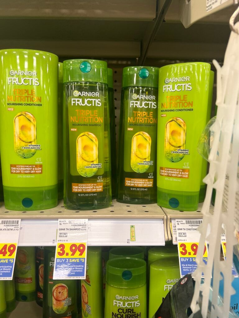 garnier fructis shampoo or conditioner kroger shelf image