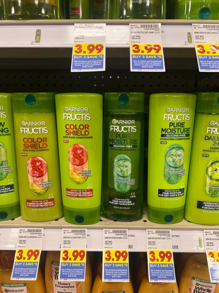 garnier fructis shampoo or conditioner kroger shelf image