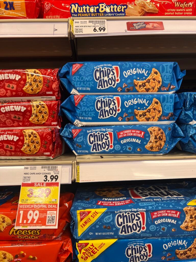 chips ahoy kroger shelf image