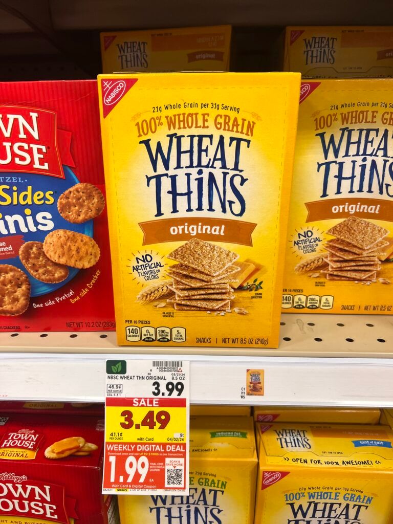 wheat thins kroger shelf image