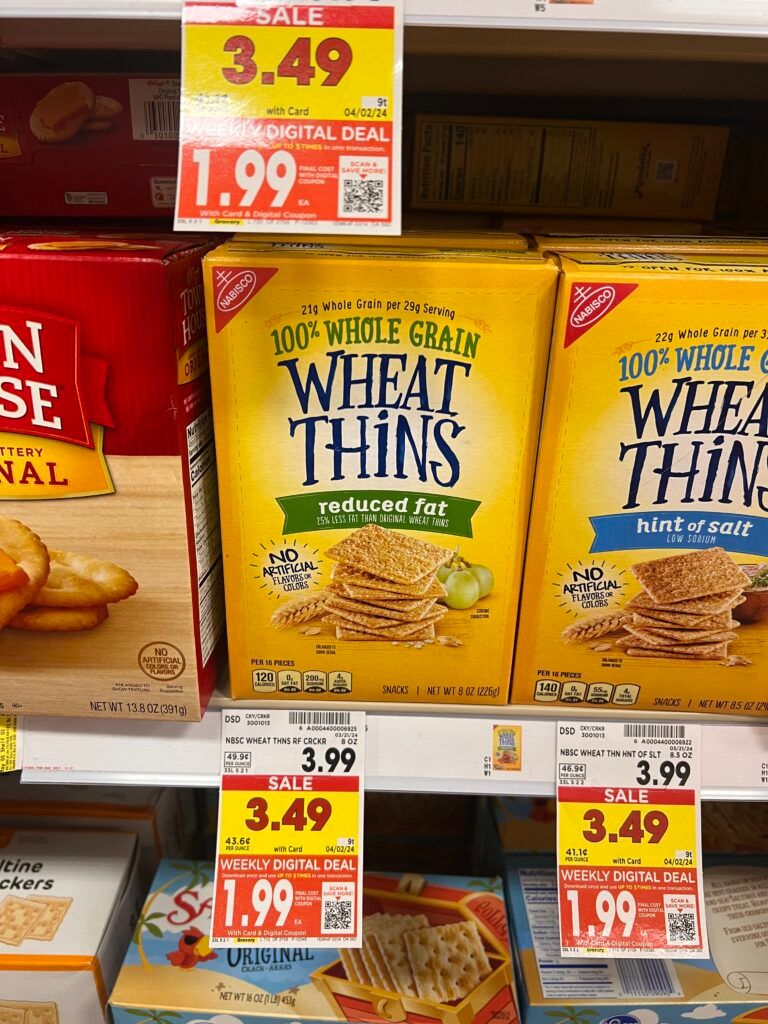 wheat thins kroger shelf image