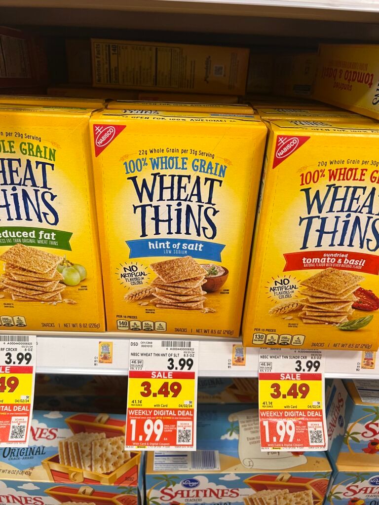 wheat thins kroger shelf image