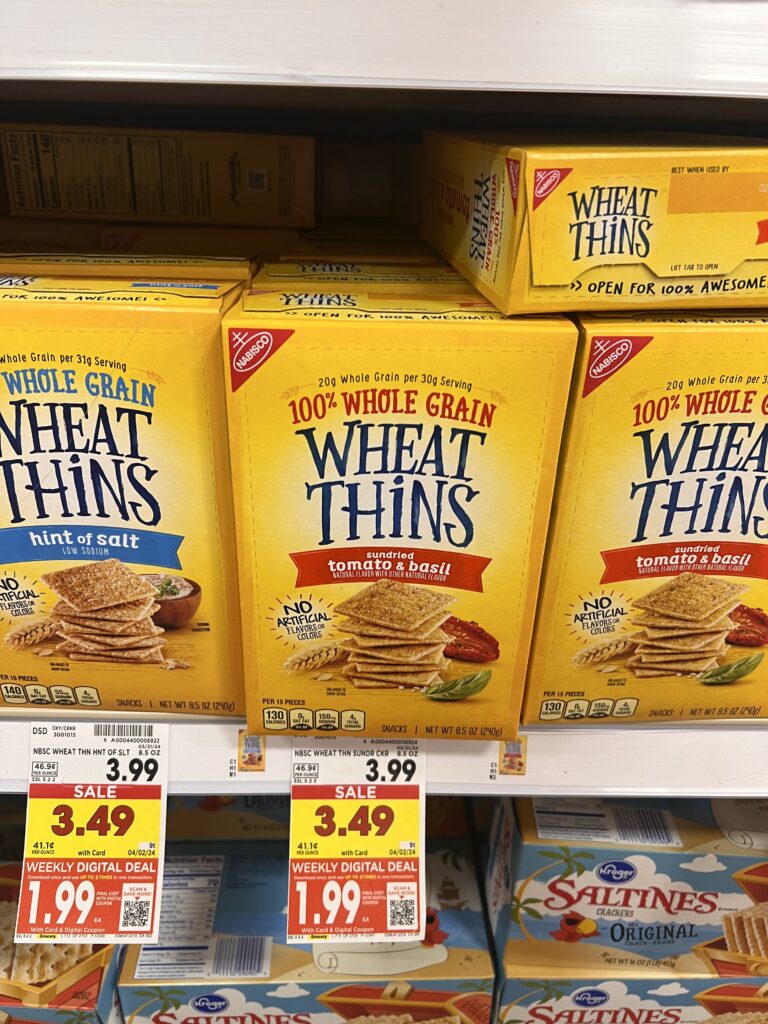 wheat thins kroger shelf image