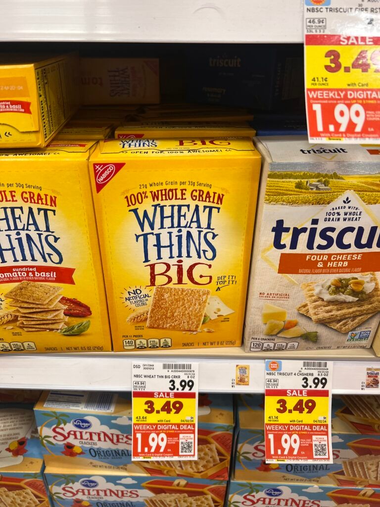 wheat thins kroger shelf image