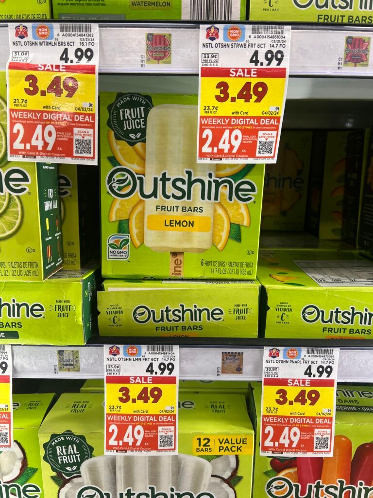 outshine bars kroger shelf image