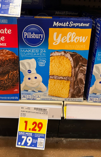 Pillsbury Cake Mix Kroger Shelf Image