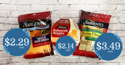 Sargento Cheese and balanced breaks Kroger Krazy