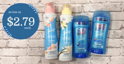 Secret Deodorant and Dry Sprays Kroger Krazy