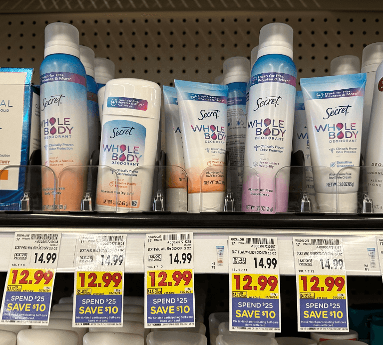 Secret Whole Body Kroger Shelf Image