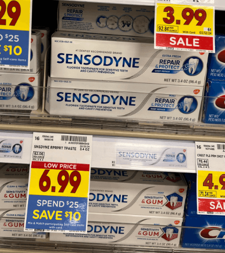 Sensodyne Kroger Shelf Image