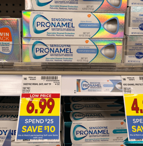 Sensodyne Pronamel Kroger Shelf Image
