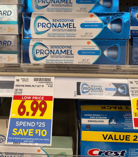 Sensodyne Pronamel Kroger Shelf Image