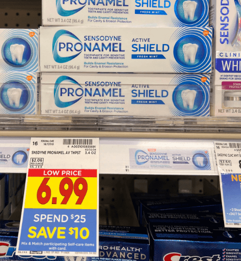 Sensodyne Pronamel Kroger Shelf Image