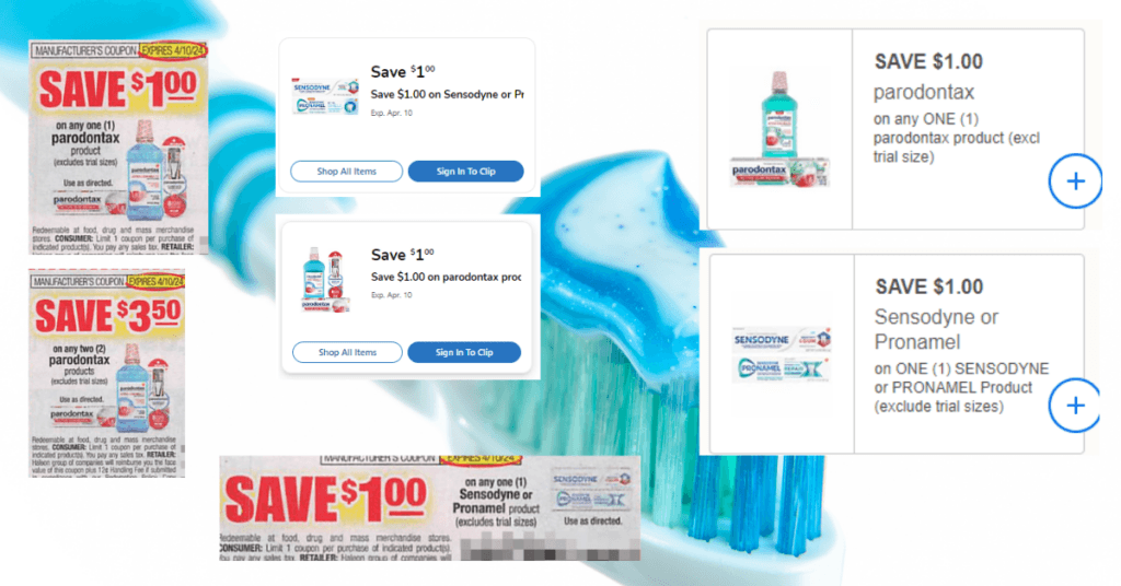Sensodyne and parodontax coupons kroger