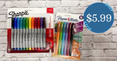 Sharpie Markers and Paper Mate Flair Pens Kroger Krazy