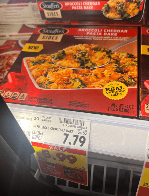 Stouffer's Sides Kroger Shelf Image