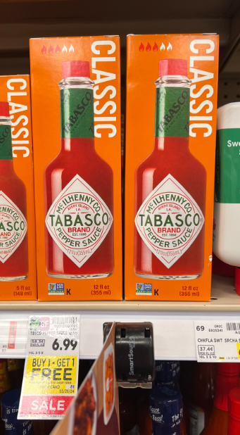 Tabasco Sauce Kroger Shelf Image