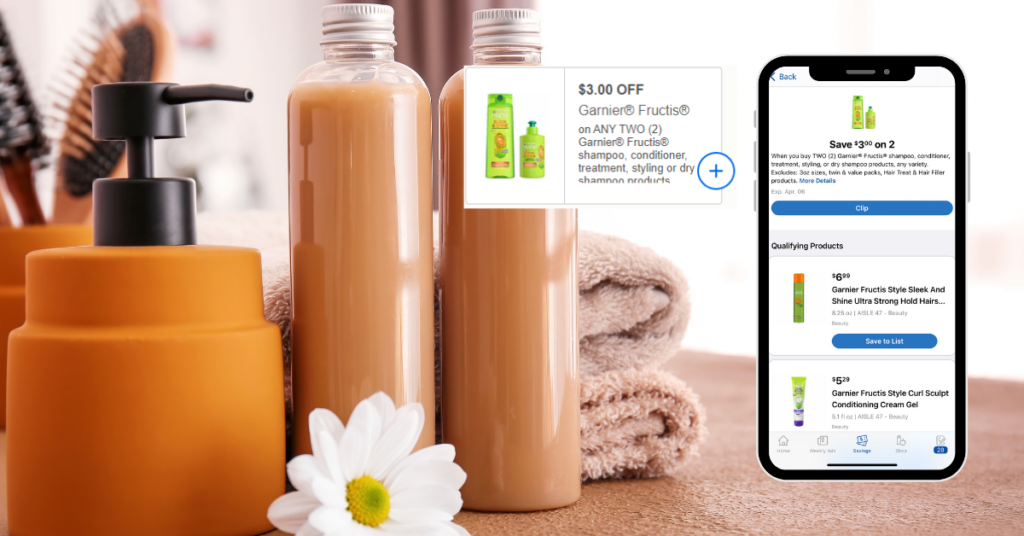 garnier fructis shampoo and conditioner digital printable
