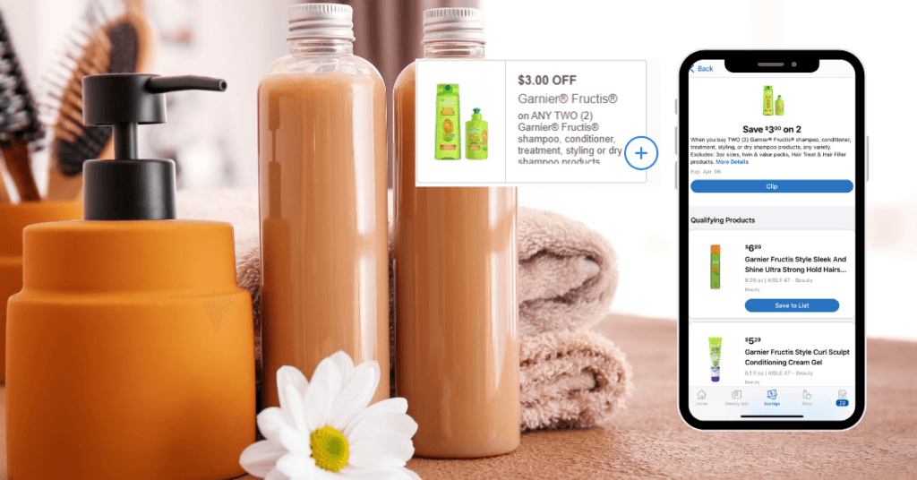 garnier fructis shampoo and conditioner digital printable