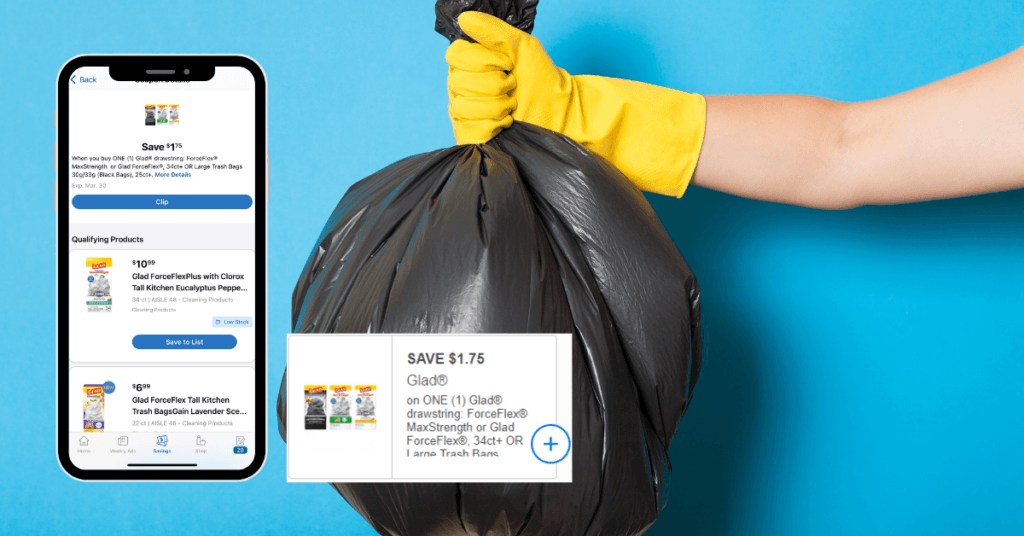 glad trash bags digital print