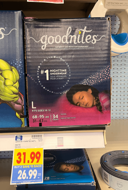 goodnites Kroger Shelf image