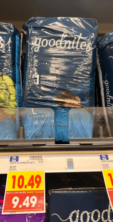 goodnites Kroger Shelf image