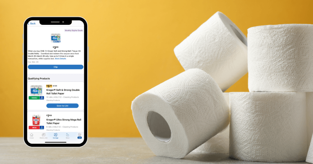 kroger bath tissue digital