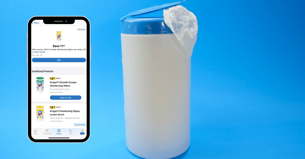 kroger disinfecting wipes digital