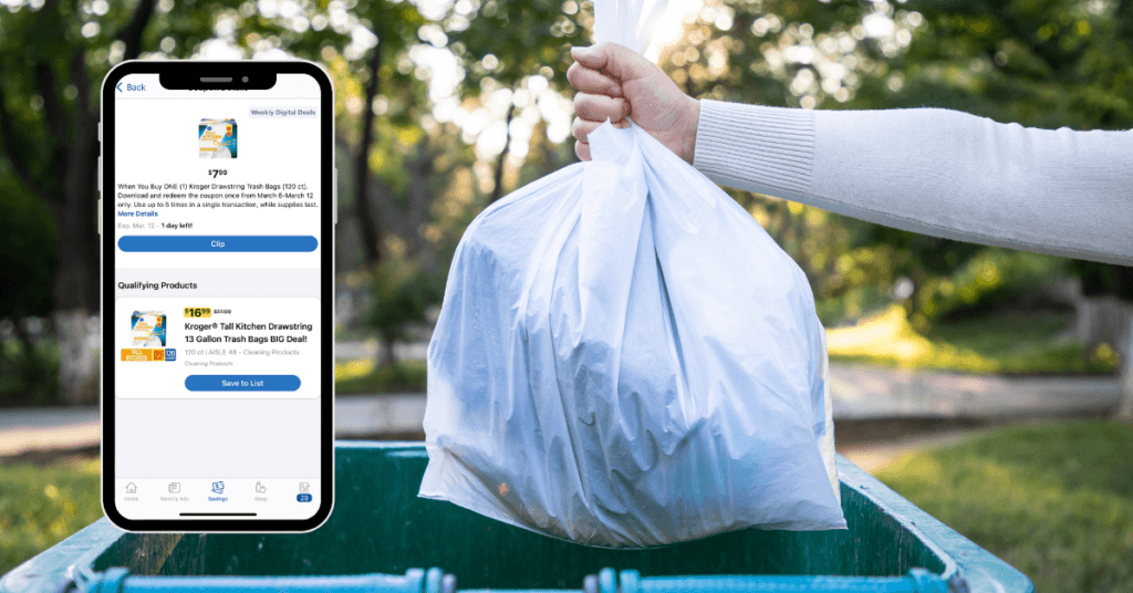 kroger trash bags digital