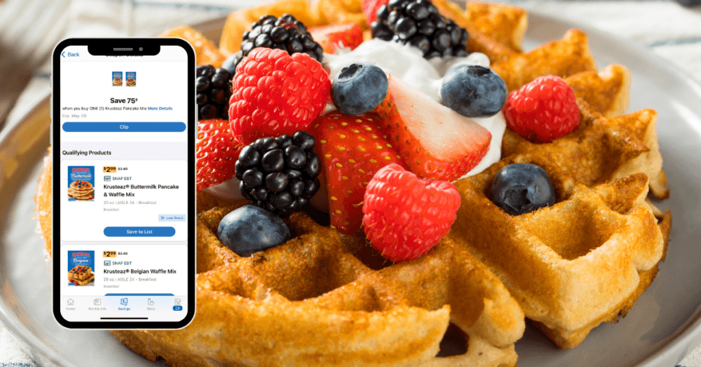 krusteaz pancake or waffle mix