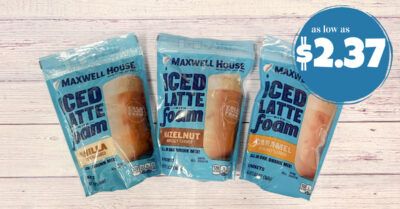 maxwell house iced latte with foam kroger krazy 3