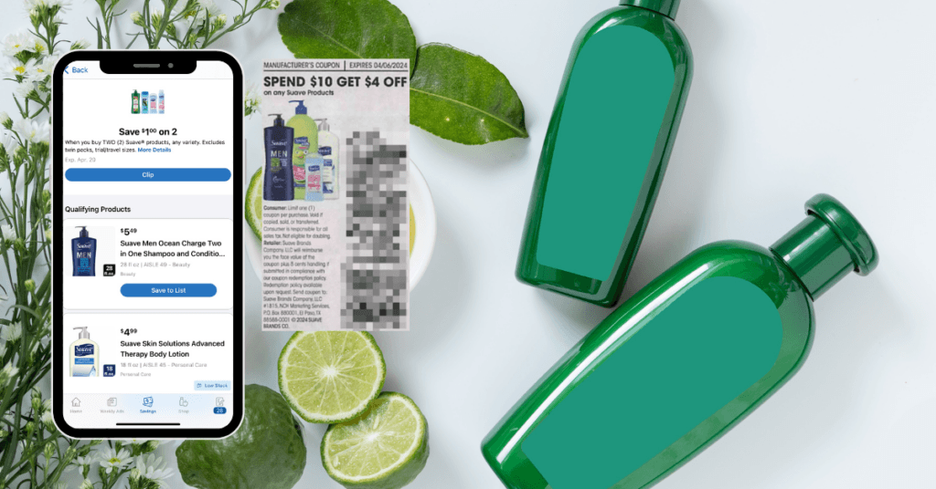 suave shampoo or conditioner digital and insert