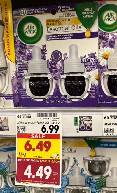 Air Wick Kroger Shelf Image