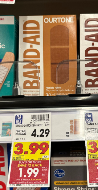 Band-Aid Kroger Shelf Image