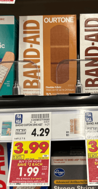 Band-Aid Kroger Shelf Image