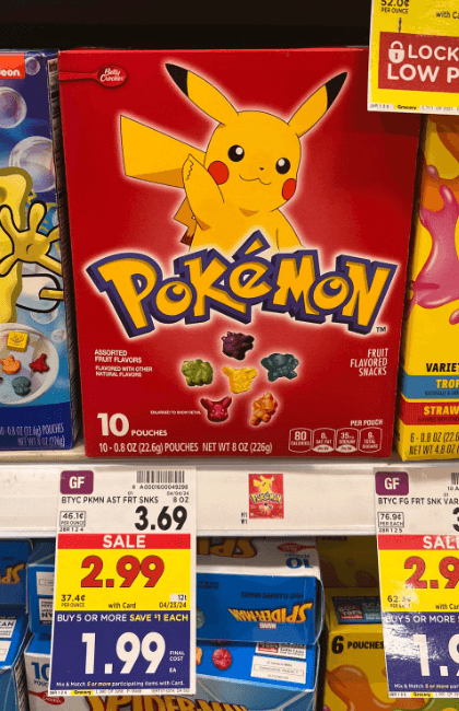 Betty Crocker Fruit Snacks Kroger Shelf Image