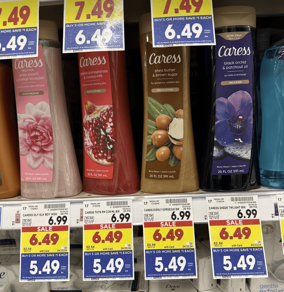 Caress Body Wash Kroger Shelf Image