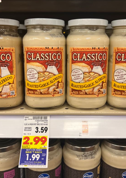 Classico Sauce Kroger Shelf Image
