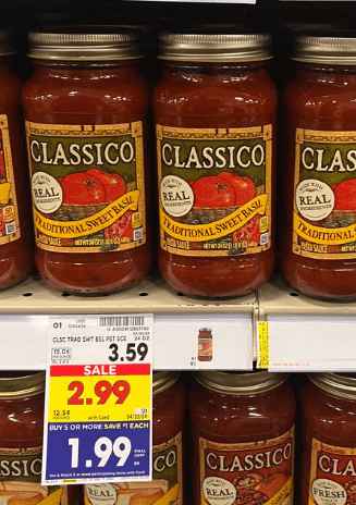 Classico Sauce Kroger Shelf Image
