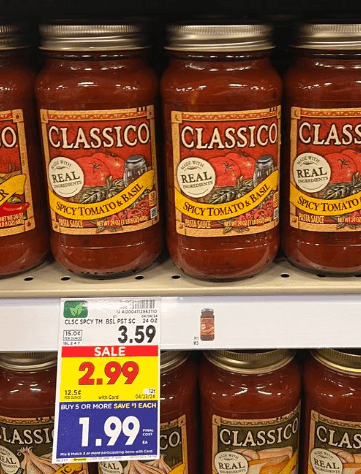 Classico Sauce Kroger Shelf Image