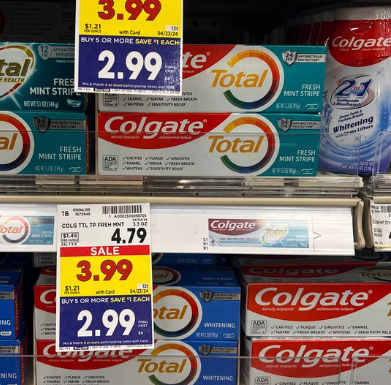 Colgate Toothpaste Kroger Shelf Image