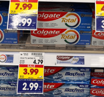 Colgate Toothpaste Kroger Shelf Image