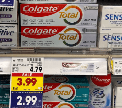 Colgate Toothpaste Kroger Shelf Image