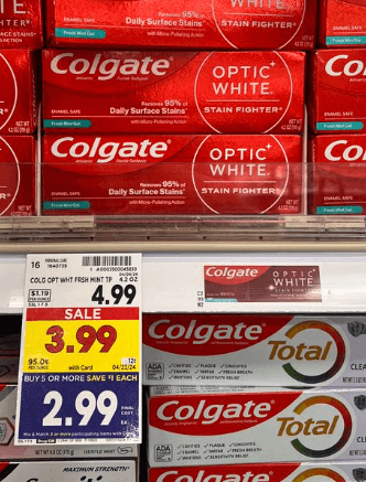 Colgate Toothpaste Kroger Shelf Image
