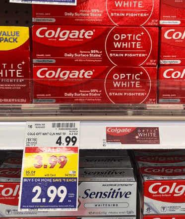 Colgate Toothpaste Kroger Shelf Image