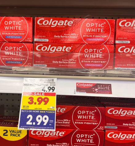 Colgate Toothpaste Kroger Shelf Image